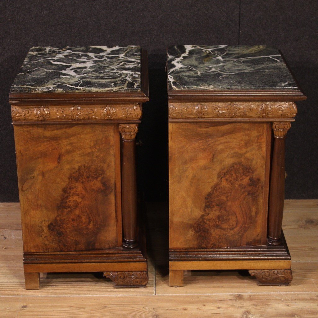 Beautiful Pair Of Italian Bedside Tables From The 60s-photo-3