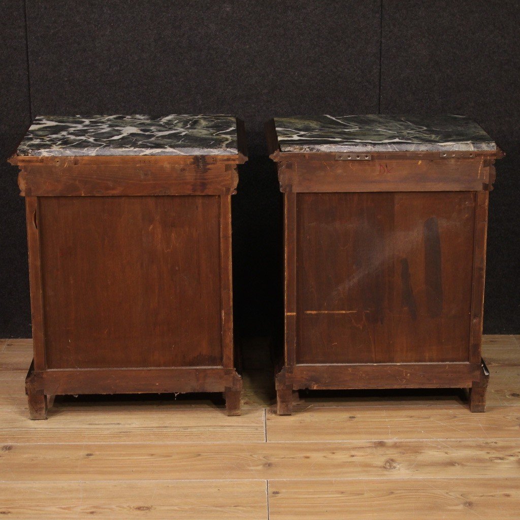 Beautiful Pair Of Italian Bedside Tables From The 60s-photo-1