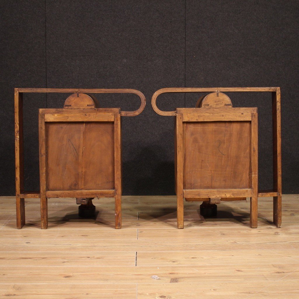 Beautiful Pair Of Art Deco Bedside Tables From The 1930s-photo-4