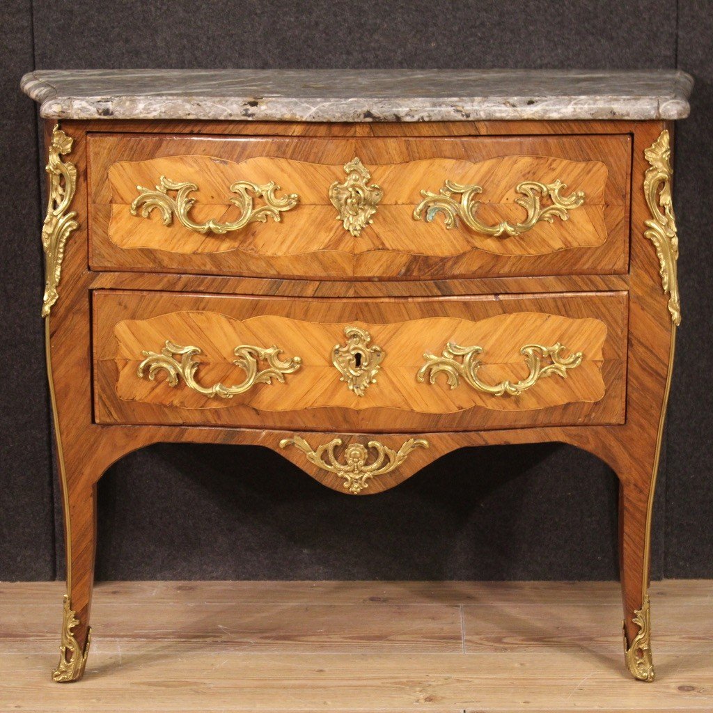 Ancienne Commode Française Louis XV Du 18ème Siècle-photo-2