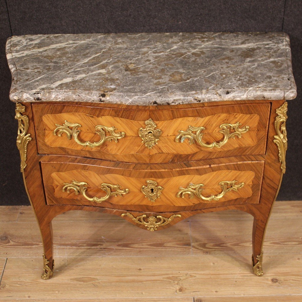 Ancienne Commode Française Louis XV Du 18ème Siècle-photo-3