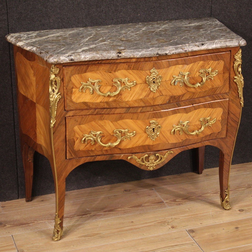 Ancienne Commode Française Louis XV Du 18ème Siècle