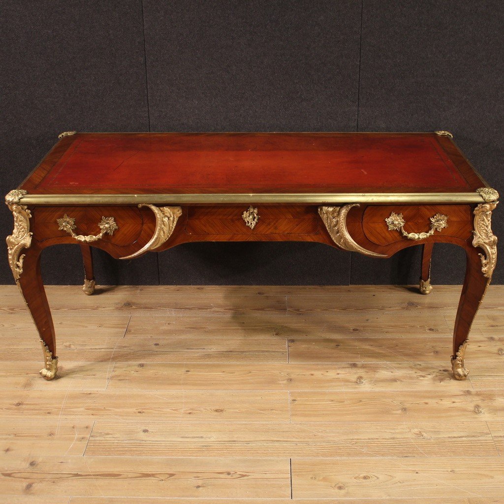 Bureau Français De Style Louis XV Du 20ème Siècle-photo-2