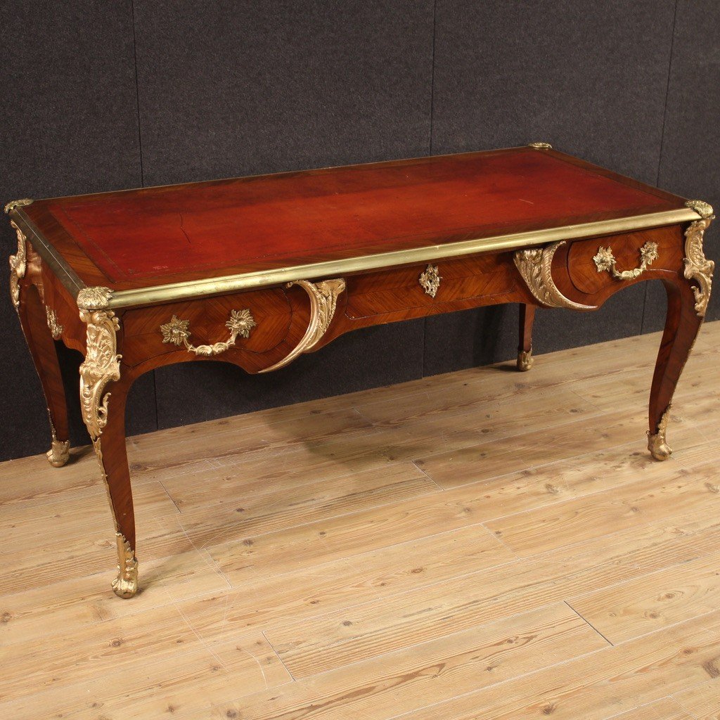 French Writing Desk In Louis XV Style From 20th Century