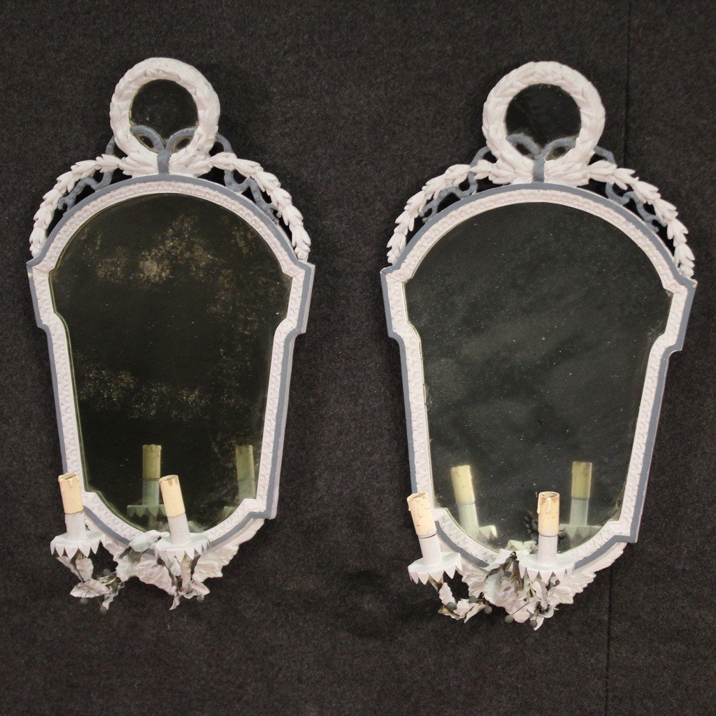 Pair Of Louis XVI Style Mirrors From The 20th Century