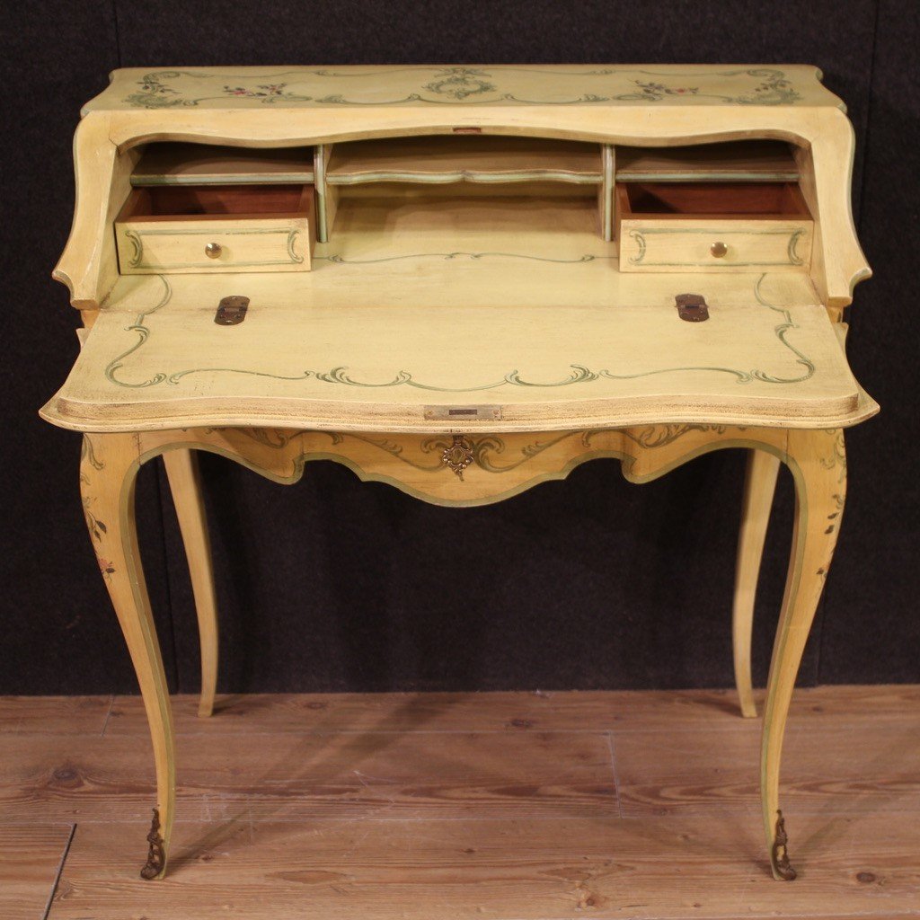 Venetian Painted Bureau From 1960s-photo-1