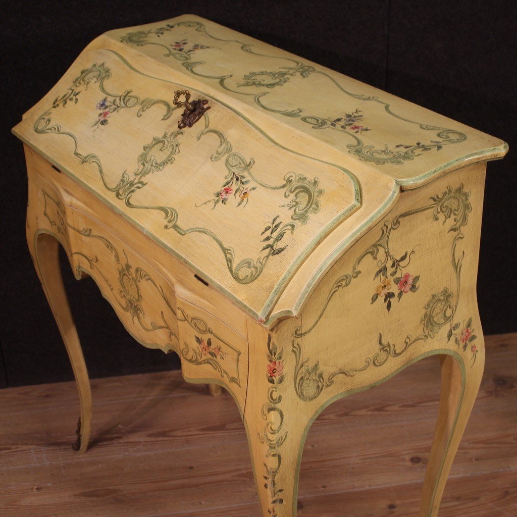 Venetian Painted Bureau From 1960s-photo-7