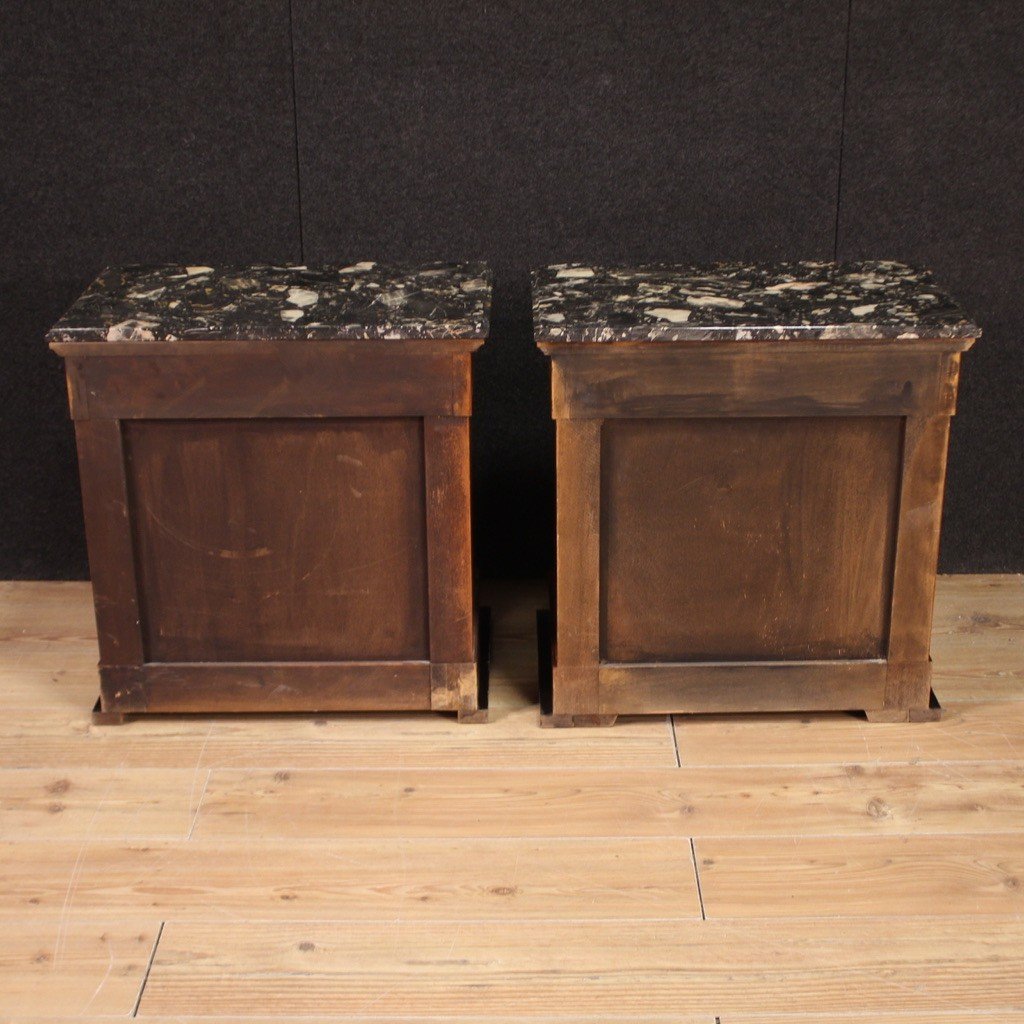 Pair Of 20th Century Empire Style Nightstands-photo-3