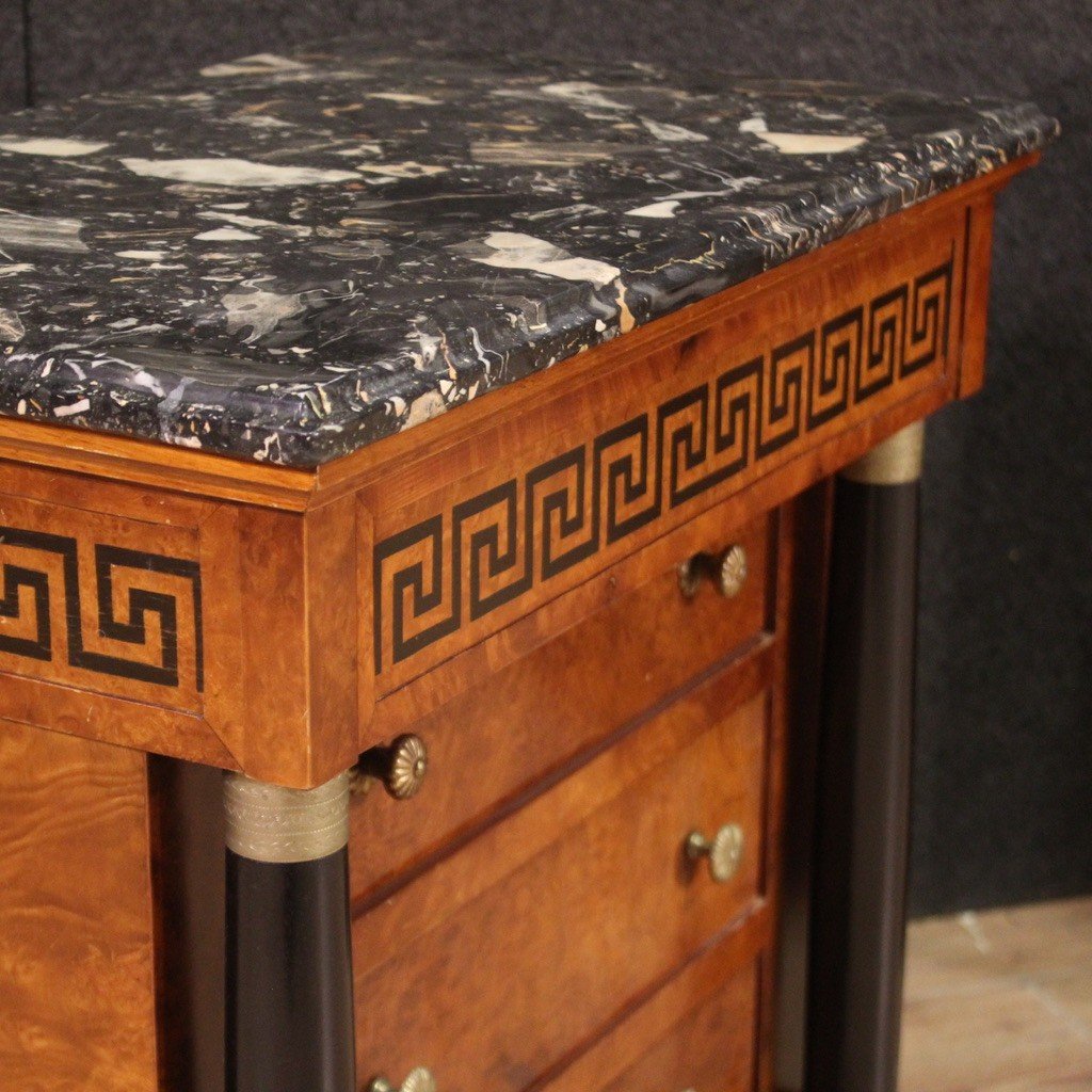 Pair Of 20th Century Empire Style Nightstands-photo-4