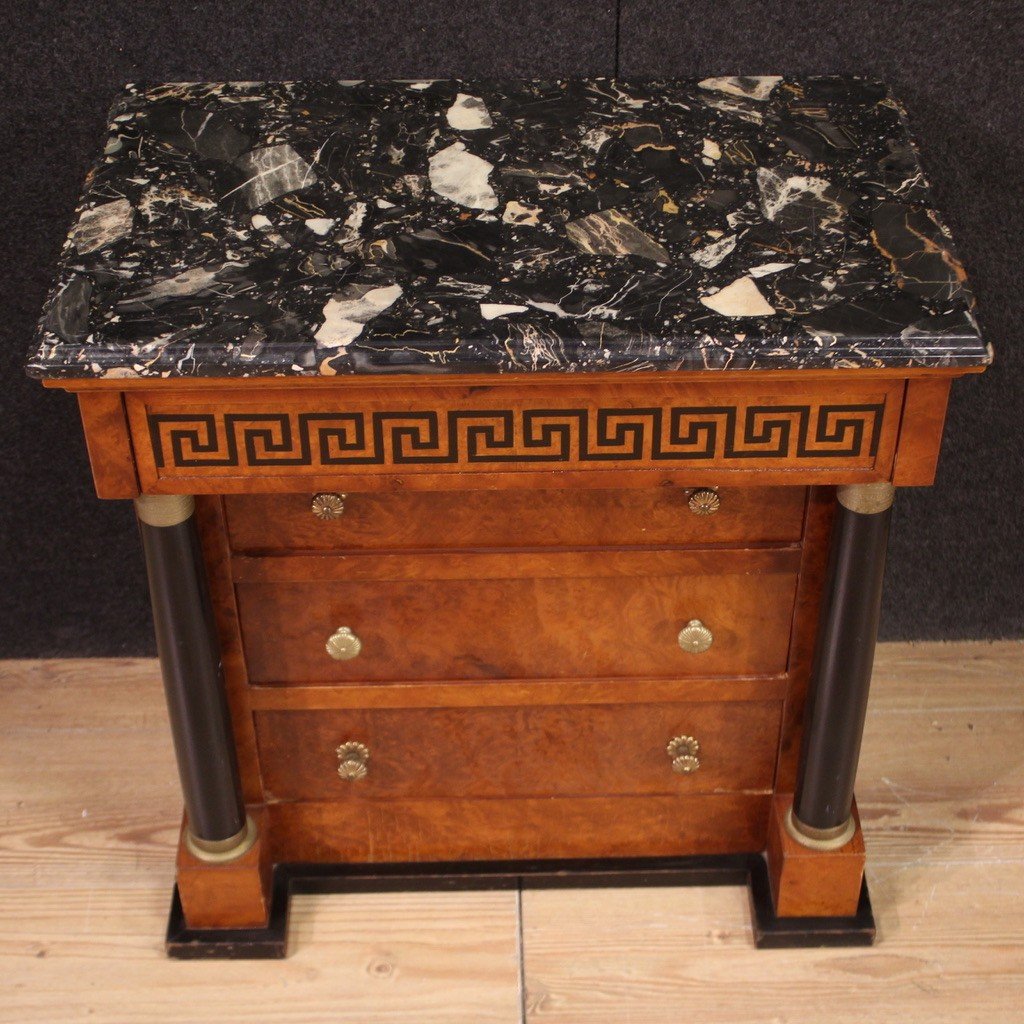 Pair Of 20th Century Empire Style Nightstands-photo-7