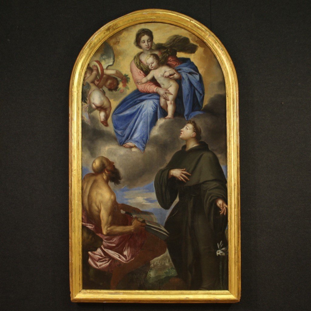 Great Altarpiece Of The Venetian School Of The 17th Century