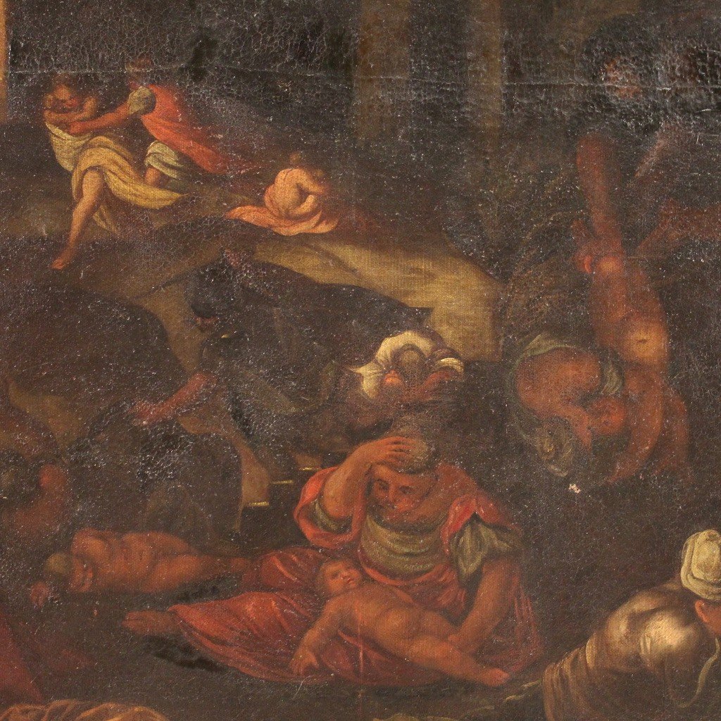 Tableau religieux du 17ème siècle, le massacre des innocents-photo-8