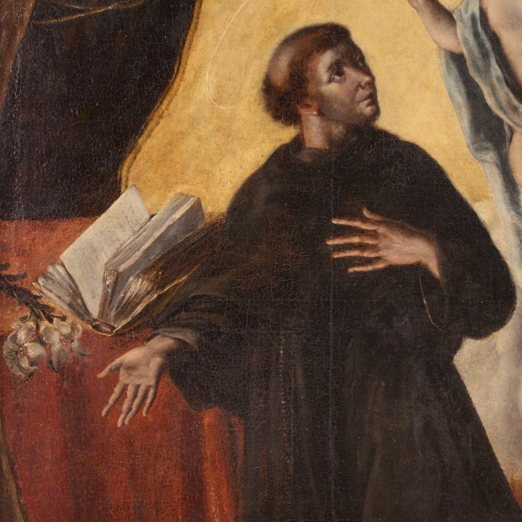 Religious Painting From 18th Century, Saint Anthony Of Padua-photo-1