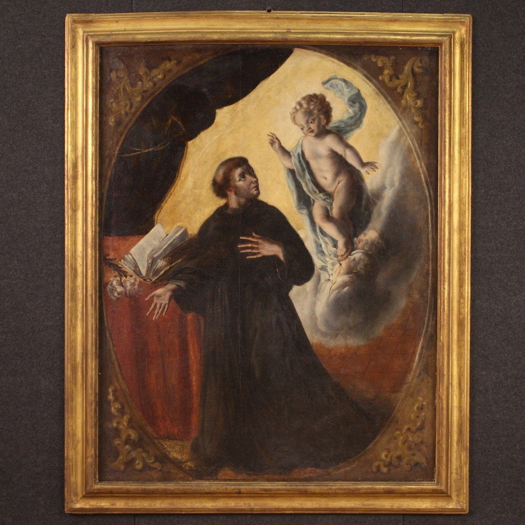 Religious Painting From 18th Century, Saint Anthony Of Padua