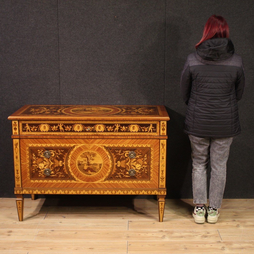 Elegant Louis XVI Style Commode From The 20th Century-photo-2