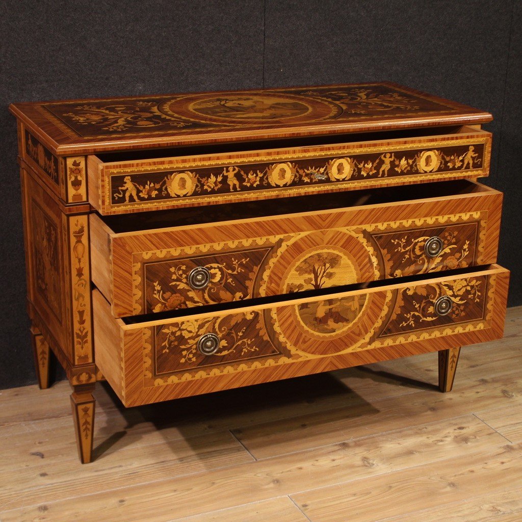 Elegant Louis XVI Style Commode From The 20th Century-photo-3