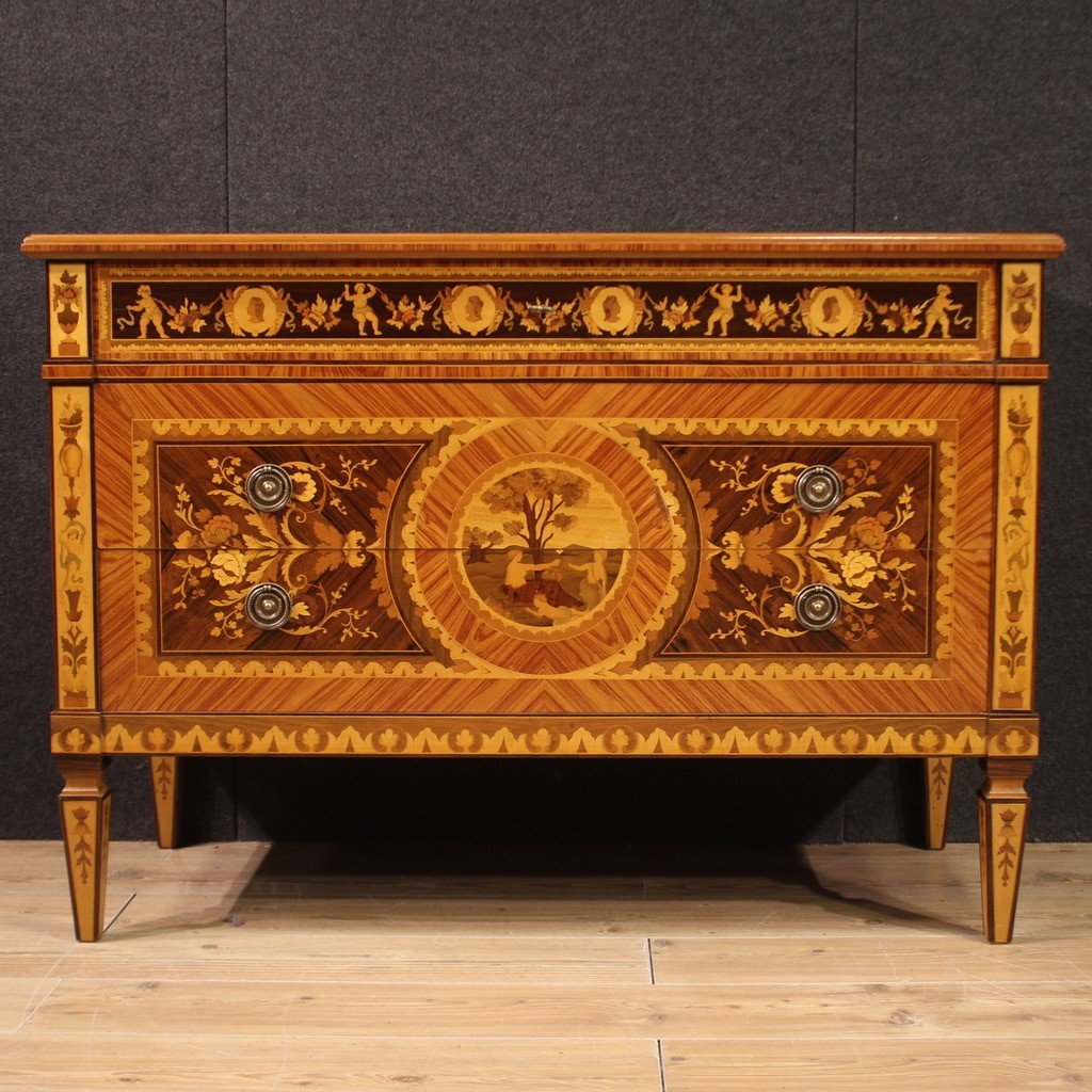 Elegant Louis XVI Style Commode From The 20th Century-photo-3