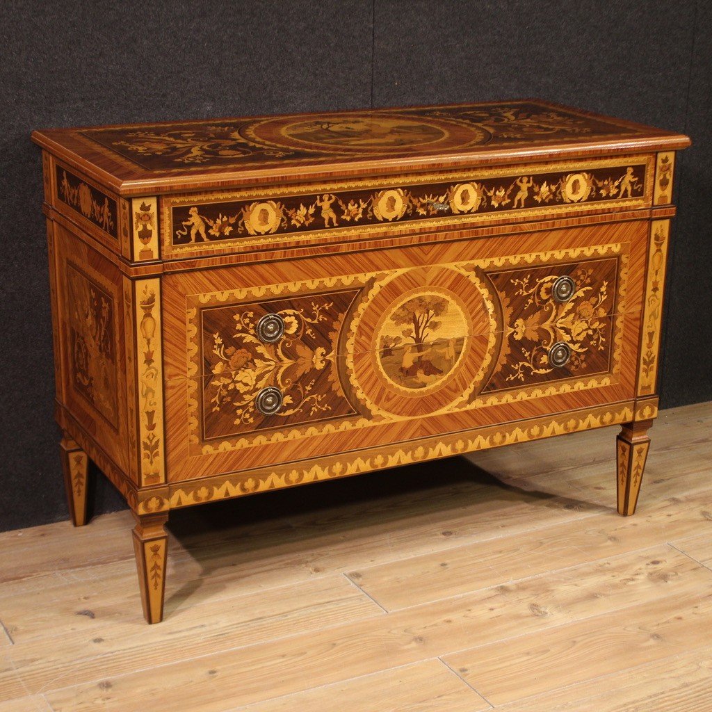 Elegant Louis XVI Style Commode From The 20th Century