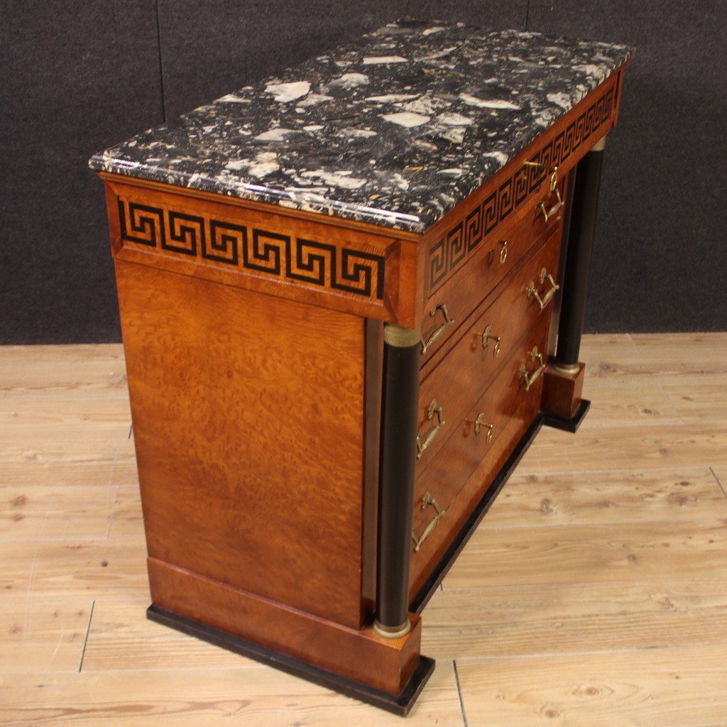 Elegant 20th Century Empire Style Chest Of Drawers-photo-3