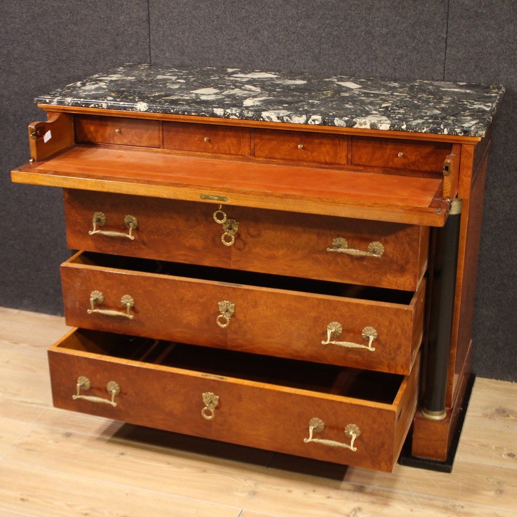 Elegant 20th Century Empire Style Chest Of Drawers-photo-5