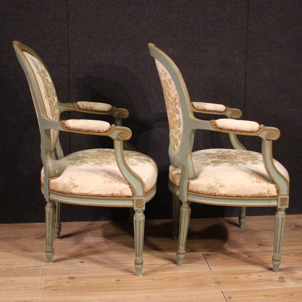 Paire De Fauteuils De Style Louis XVI-photo-2