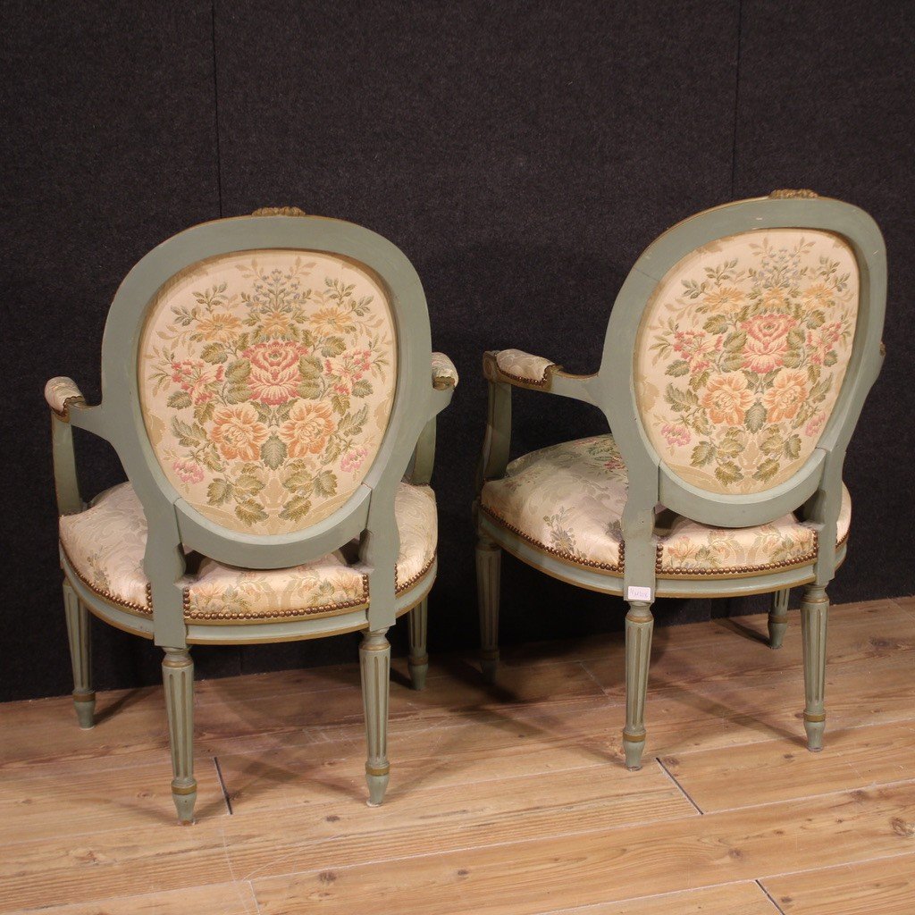 Paire De Fauteuils De Style Louis XVI-photo-4