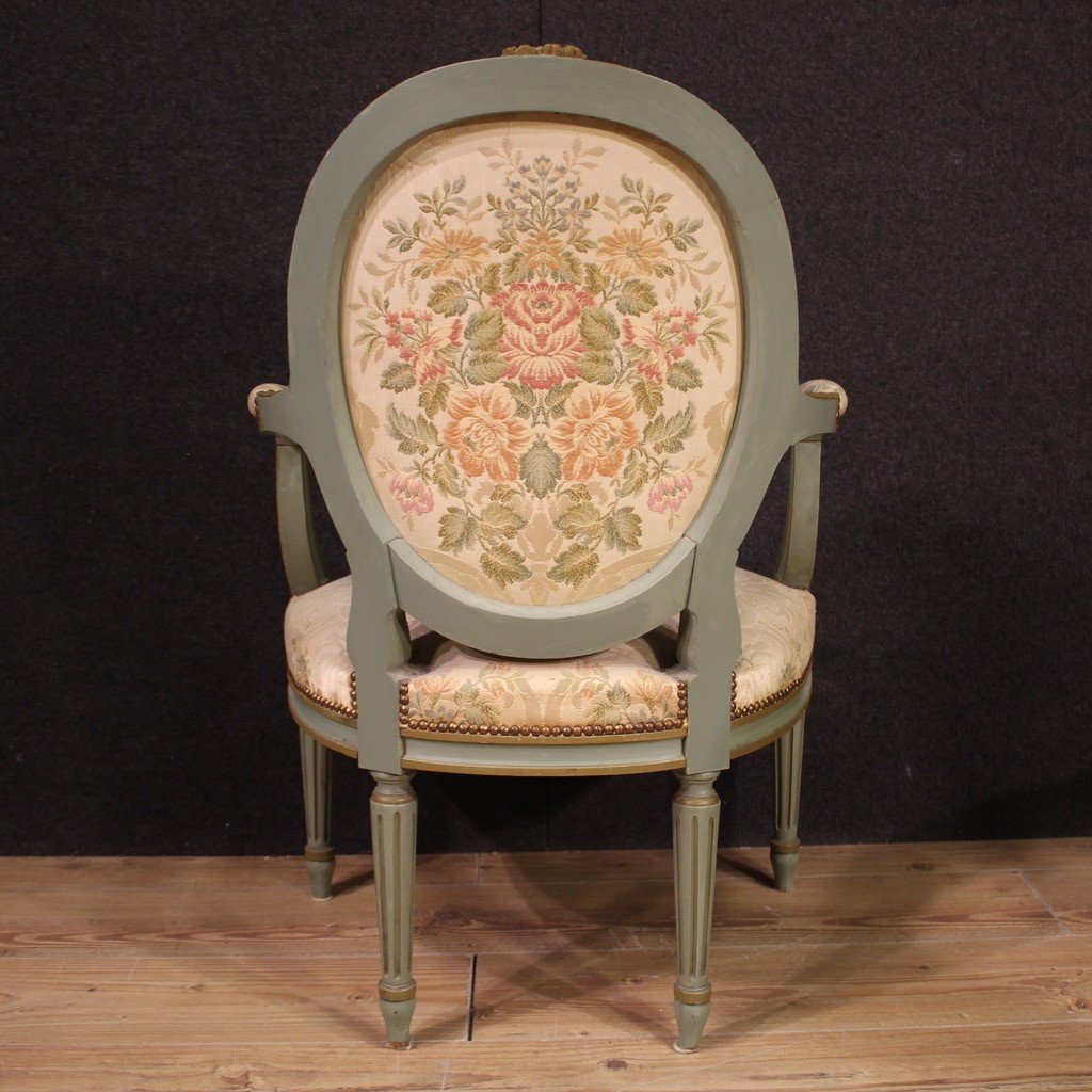 Paire De Fauteuils De Style Louis XVI-photo-1