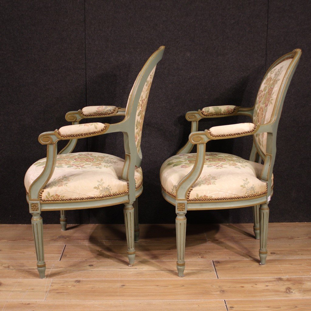 Paire De Fauteuils De Style Louis XVI-photo-2