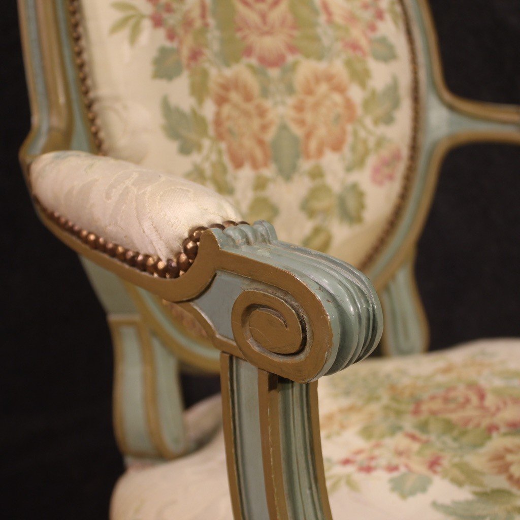 Paire De Fauteuils De Style Louis XVI-photo-5