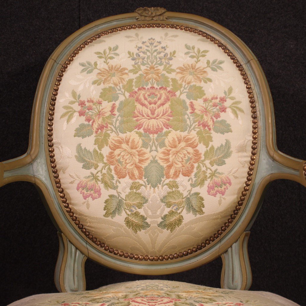 Paire De Fauteuils De Style Louis XVI-photo-6