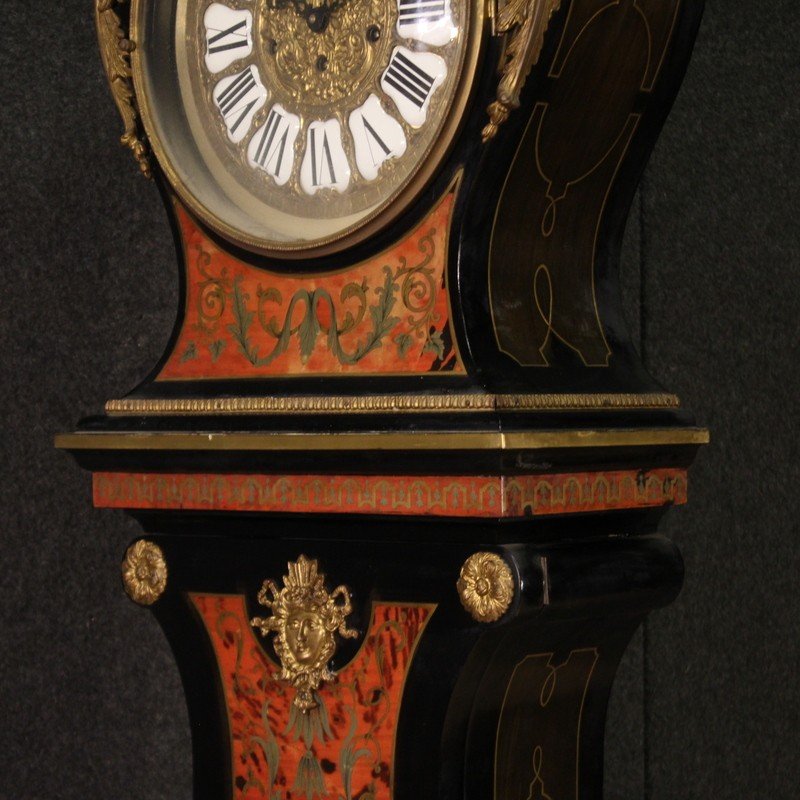 Italian Louis XV Style Boulle Pendulum Clock-photo-8