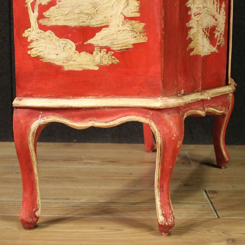 Venetian Lacquered And Painted Sideboard From The 20th Century-photo-6