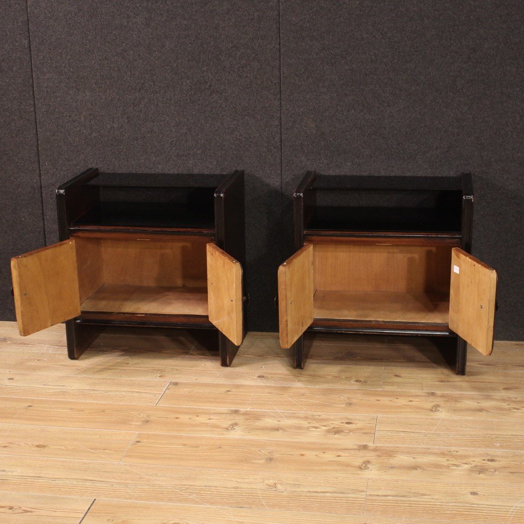 Pair Of Bedside Tables In Art Deco Style-photo-5