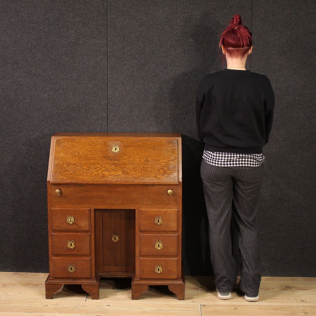 20th Century Dutch Oak Bureau-photo-2