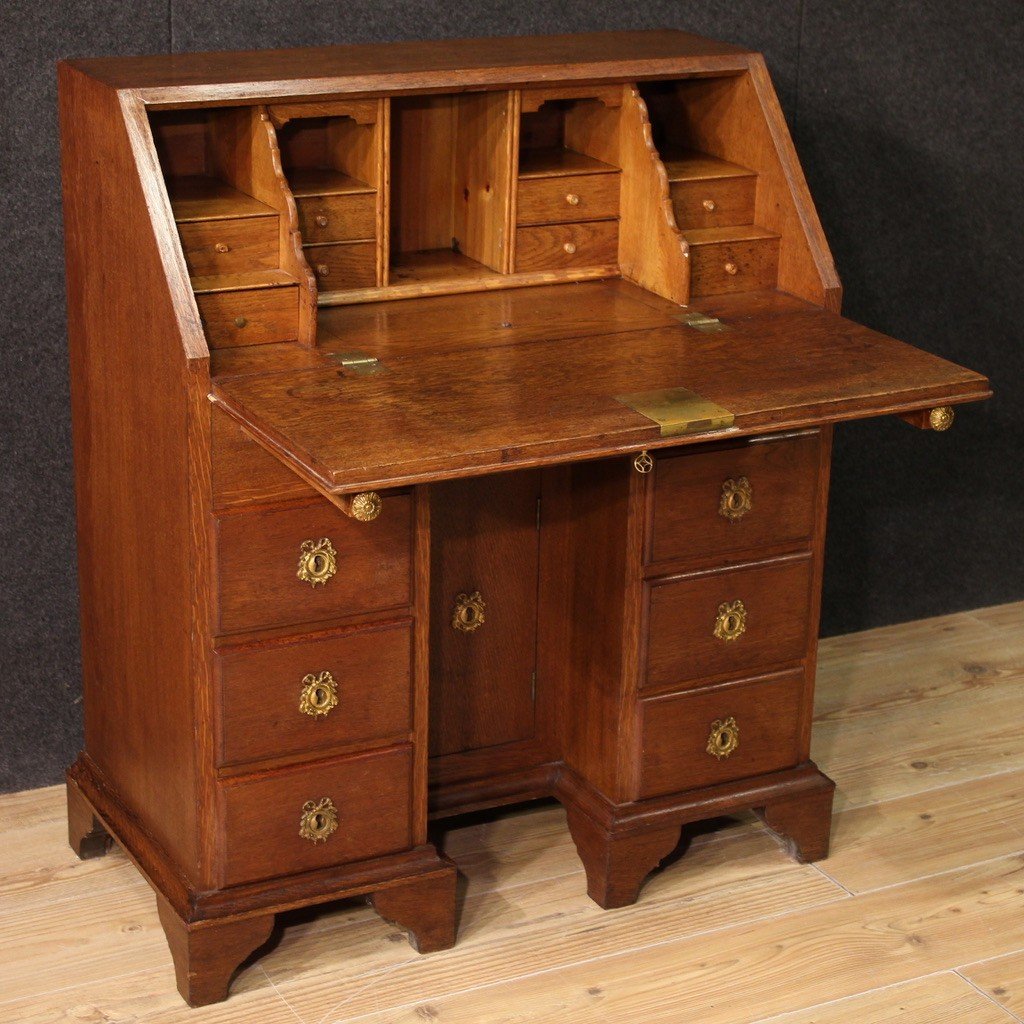 20th Century Dutch Oak Bureau-photo-4