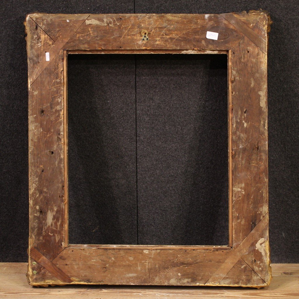 19th Century Gilded Wooden Frame-photo-3