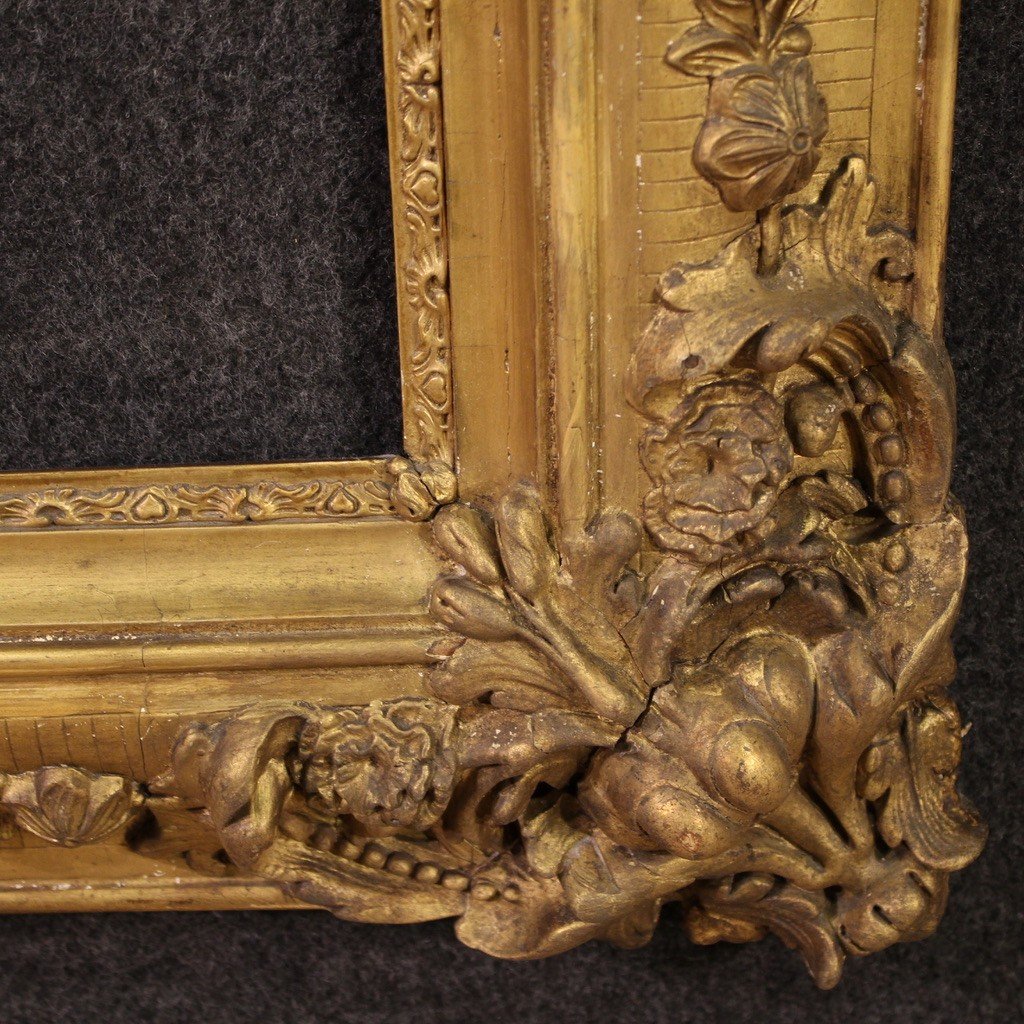 19th Century Gilded Wooden Frame-photo-7