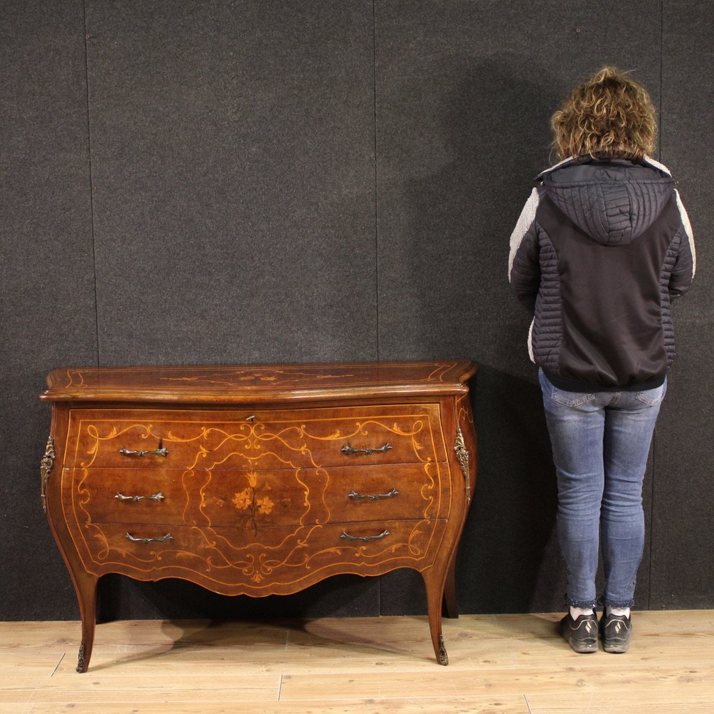 Commode De Style Louis XV Du 20ème Siècle-photo-2