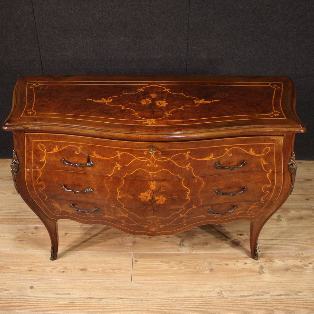 Commode De Style Louis XV Du 20ème Siècle-photo-6