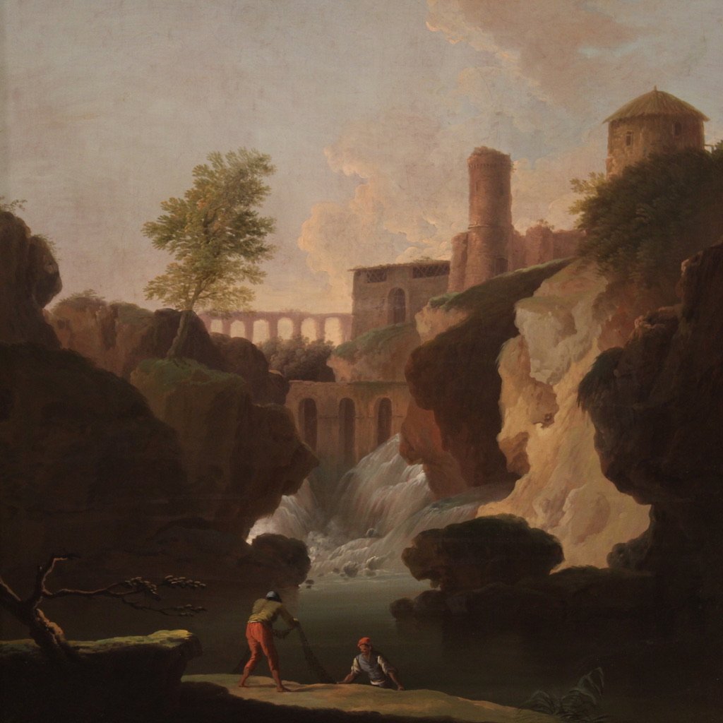 Great Italian Landscape Painting From 18th Century-photo-3