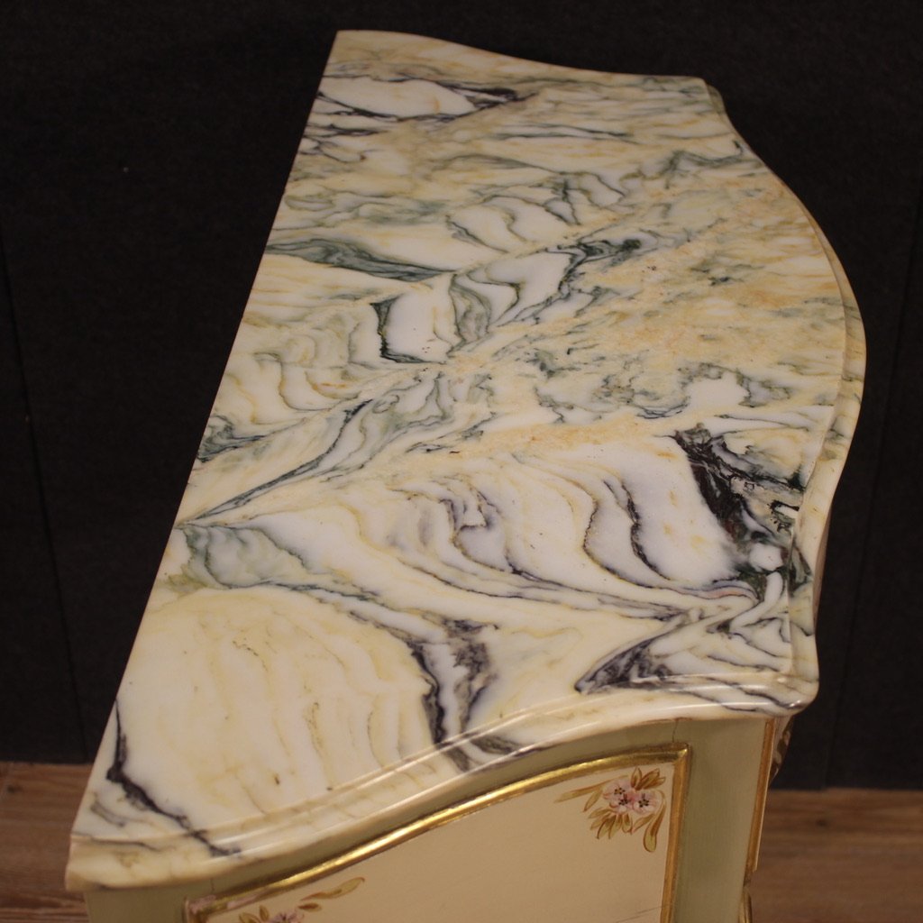 Italian Lacquered Console From The Mid-20th Century-photo-2