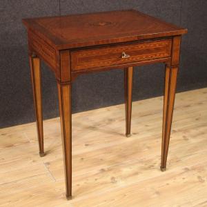 Table Basse Italienne En Bois Marqueté De Style Louis XVI