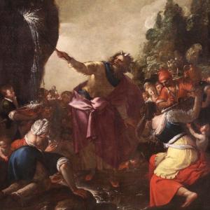 Venetian School Of The 17th Century, Moses Striking The Rock