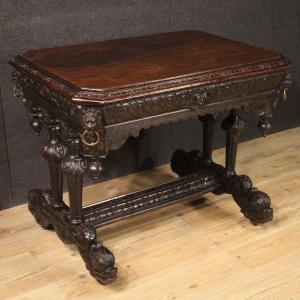 French Renaissance Style Writing Desk From The 20th Century