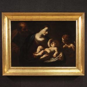 Grand Tableau Italien Du 17ème Siècle, La Sainte Famille