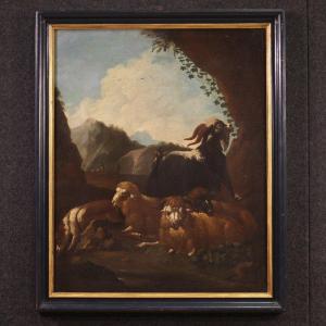 Refined Bucolic Landscape Painting From The 17th Century