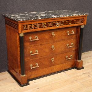 Elegant 20th Century Empire Style Chest Of Drawers