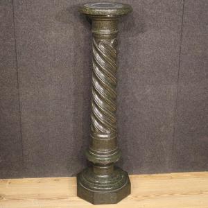 Elegant 20th Century Marble Italian Column