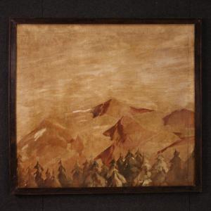 Peinture Espagnole Paysage Avec Montagnes