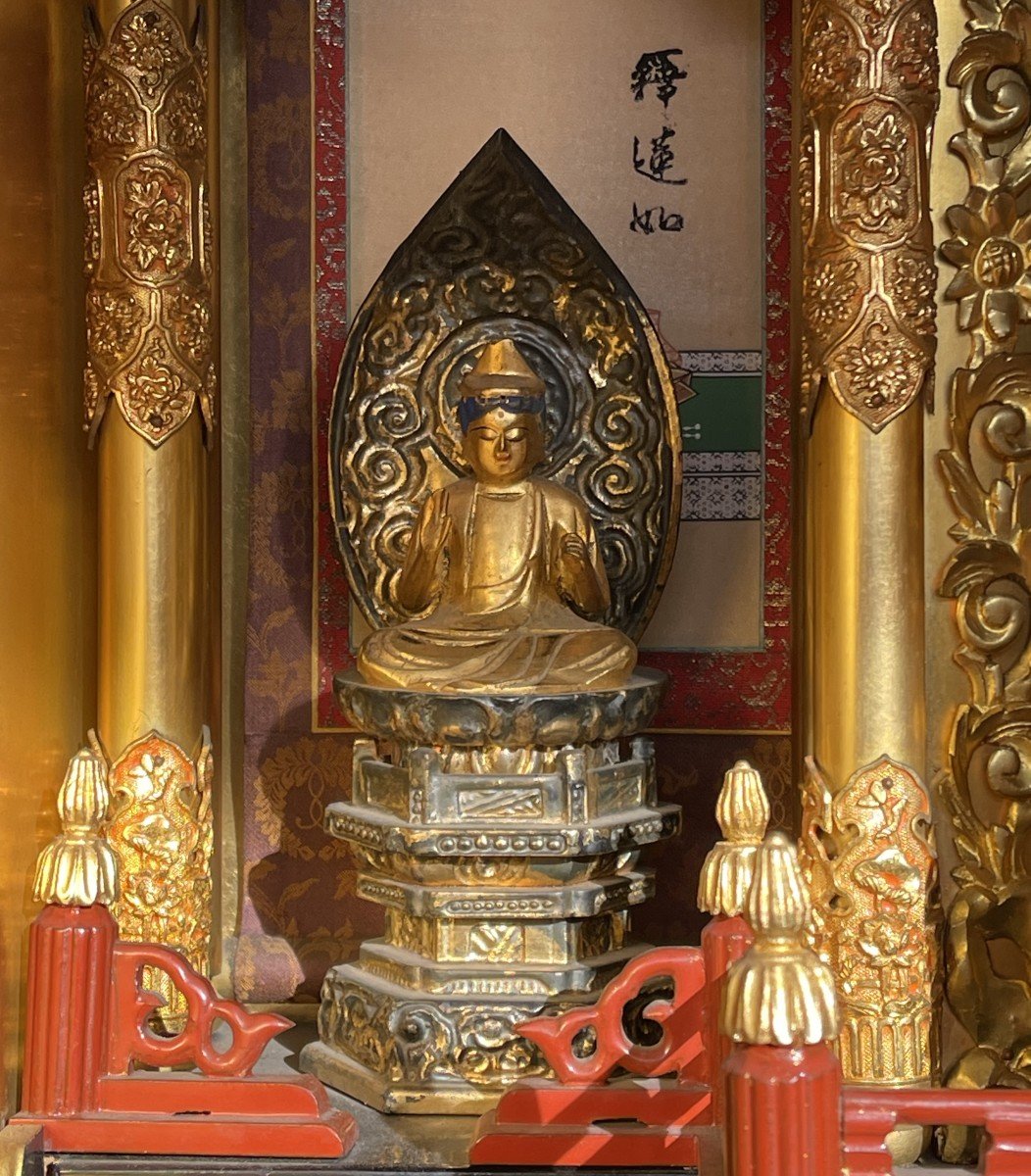 Monumental Buddhist Altar, Lacquered And Gilded Wood, Japan Taishô Period (1912-1926) / Buddha  Buddhism / Butsudan / Japanese Zushi / Kyoto / Asia Asian Art / China / Furniture Chinese Lacquer -photo-4